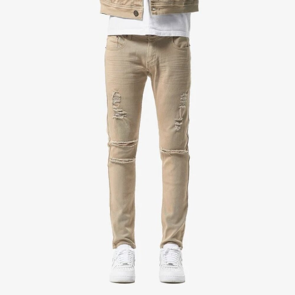 Copper Rivet True Fit Slim Khaki Jeans - 30/39 (LONG)